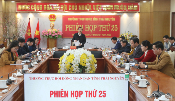 Thường trực HĐND tỉnh Thái Nguyên họp cho ý kiến về việc triển khai thực hiện Nghị quyết số 165NQ-CP ngày 20122022 của Chính phủ